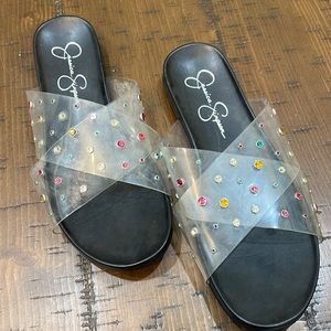 Jessica Simpson Slides Multi Color Size 7